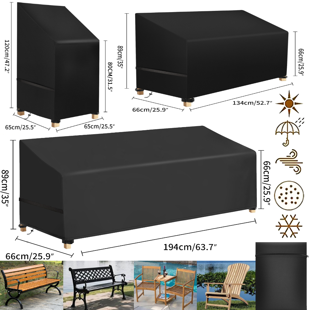 Outdoor Furniture Manufacturer - Waterproof Patio Chair Dust Covers Garden