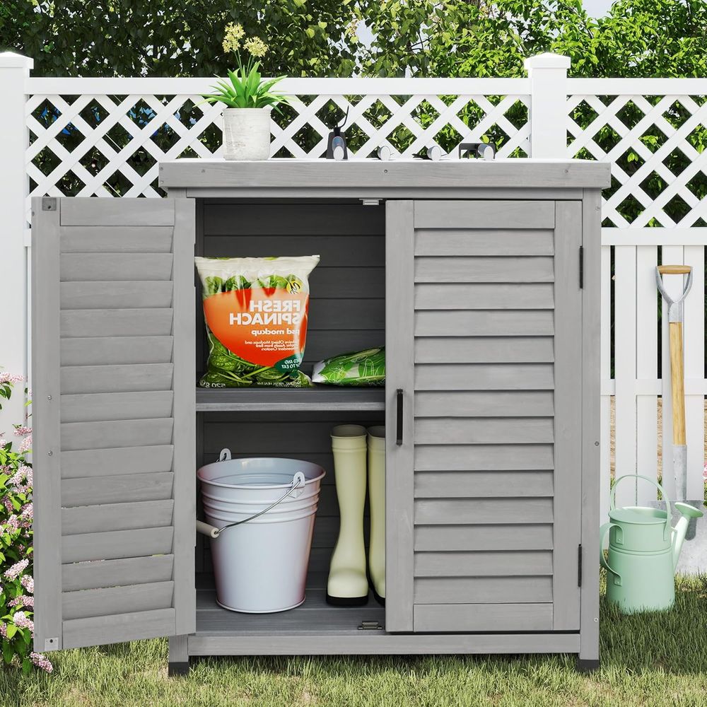 Outdoor Storage Cabinet & Pott - Outdoor Furniture With Storage recension och pris