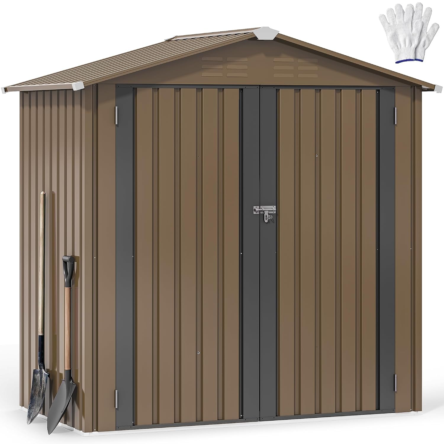 6x4ft Metal Outdoor Storage Sh - Outdoor Furniture With Storage recension och pris