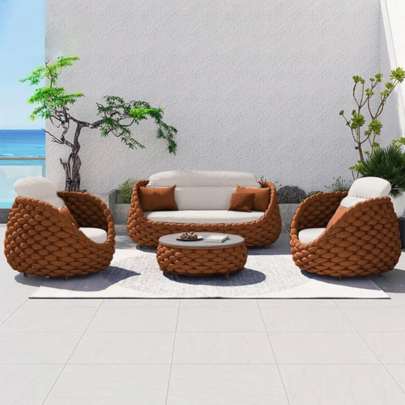 Juecheng Nordic Designed Woven - Rattan Lounge Set recension och pris