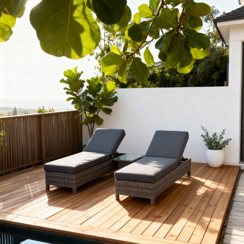 Outdoor wicker lounge chair se - Rattan Lounge Set recension och pris