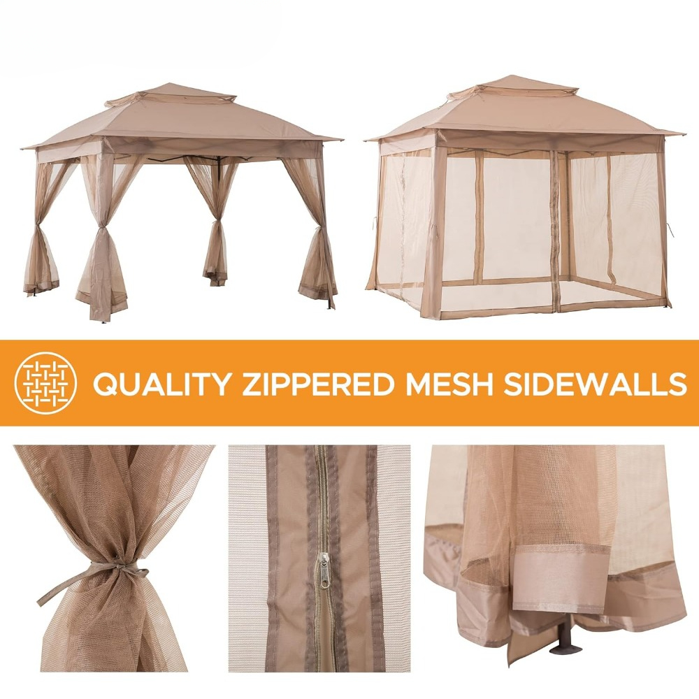 Modern 11x11 Ft. Pop-Up Instan - Outdoor Furniture Gazebo recension och pris