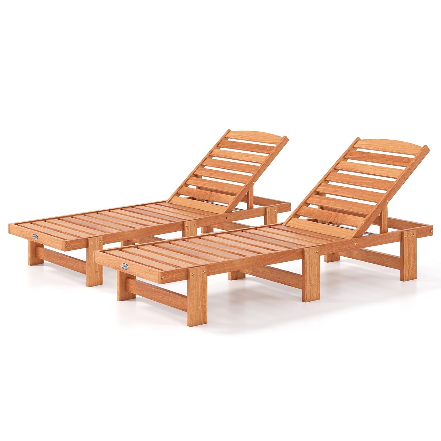 Solid Wood Chaise Lounge, Outd - Outdoor Furniture Oil Teak recension och pris