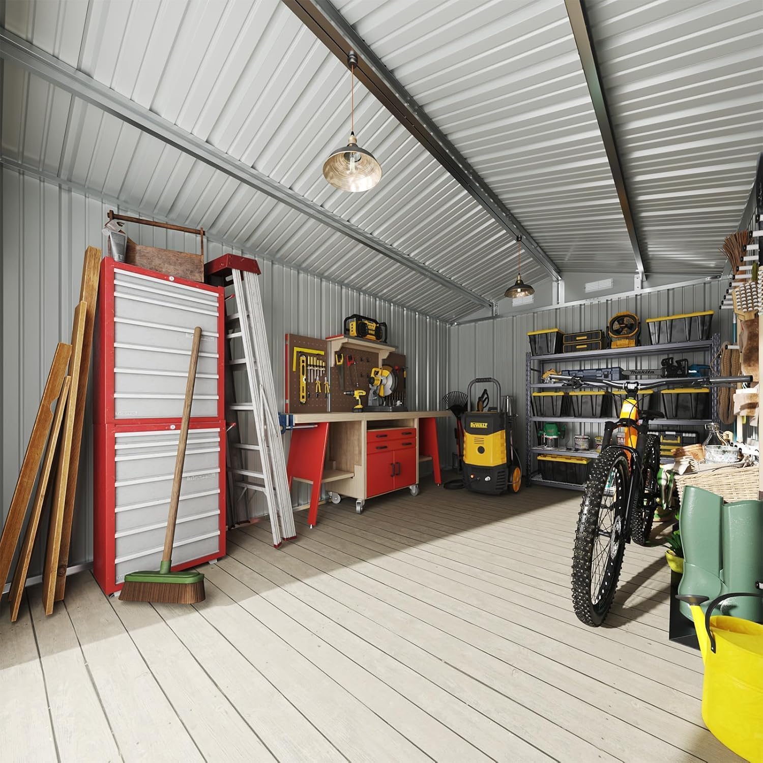 12 x 10FT Outdoor Storage Shed - Outdoor Furniture With Storage recension och pris