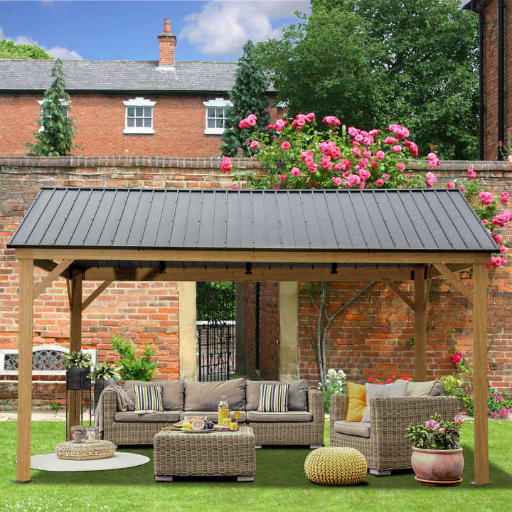！@Outdoor Aluminum Frame Gazeb - Outdoor Furniture Gazebo recension och pris