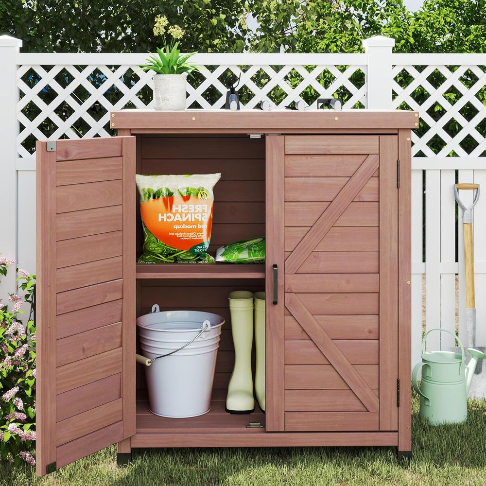Outdoor Storage Cabinet & Pott - Outdoor Furniture With Storage recension och pris