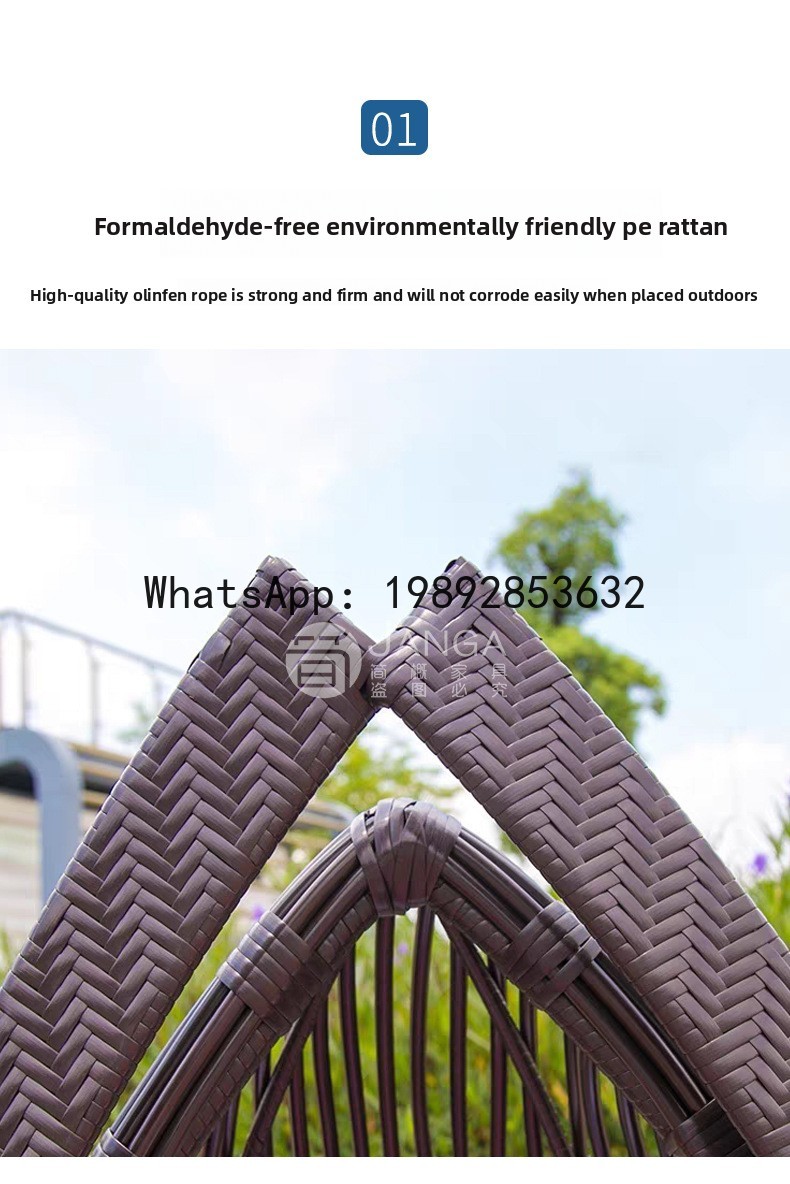 Outdoor Creative Rattan Woven  - Rattan Lounge Set recension och pris