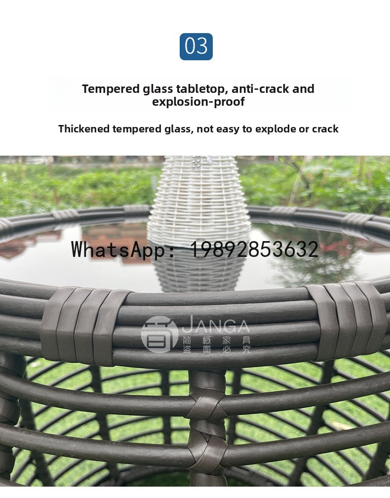 Outdoor Creative Rattan Woven  - Rattan Lounge Set recension och pris