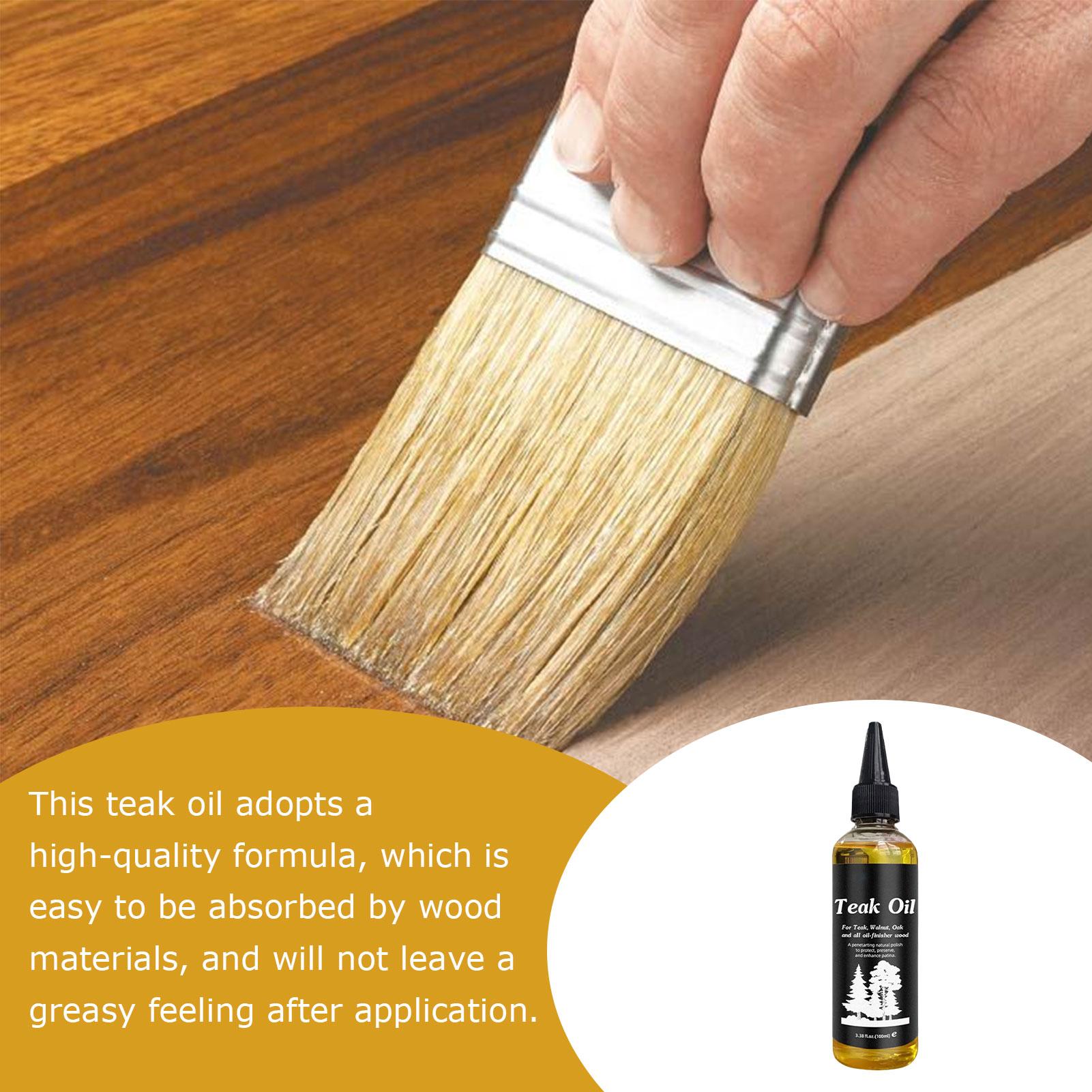 Teak Oil Wood Finish 100ml Fur - Outdoor Furniture Oil Teak recension och pris