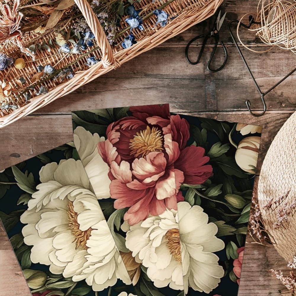 3pcs/Set September Peony Rub o - Outdoor Furniture Manufacturer recension och pris